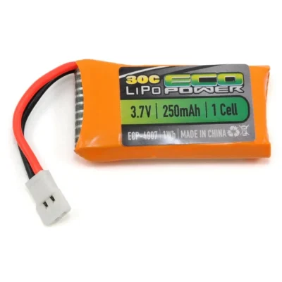 EcoPower Electron 1S LiPo 30C Battery Pack (3.7V/250mAh)