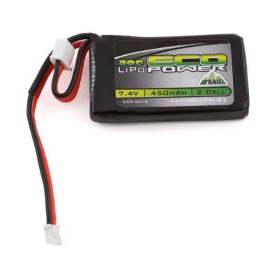 EcoPower "Trail" SCX24 2S 30C LiPo Battery w/PH2.0 Connector (7.4V/450mAh) (ECP-4015)