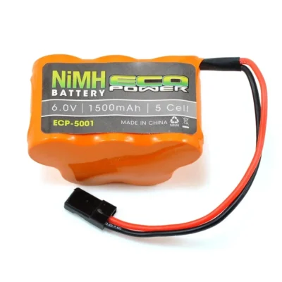 EcoPower 5-Cell NiMH Hump Receiver Pack w/Rx Connector (6.0V/1500mAh) (ECP-5001)