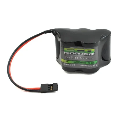 EcoPower 5-Cell NiMH 2/3A Hump Receiver Battery Pack (6.0V/1600mAh) (ECP-5008)
