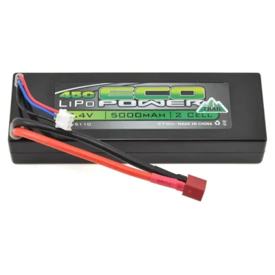 EcoPower "Trail" 2S 45C Hard Case LiPo Battery (7.4V/5000mAh) (w/T-Style Connector) (ECP-5110)