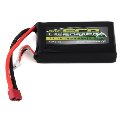 EcoPower "Trail" 3S Shorty 50C LiPo Battery (11.1V/4200mAh) (w/ T-Style Connector)