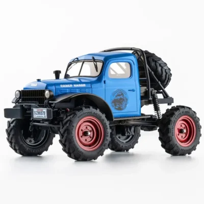 FMS FCX24 Power Wagon V2 1:24 Scale RTR Mini Crawler (Blue)