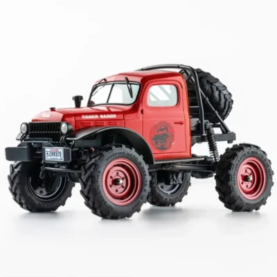 FMS FCX24 Power Wagon V2 1:24 Scale RTR Mini Crawler (Red)
