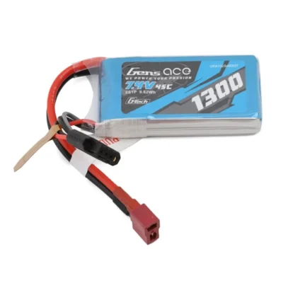 Gens Ace 2S G-Tech Smart LiPo Battery w/ Deans Connector (7.4V/1300mAh/45C)