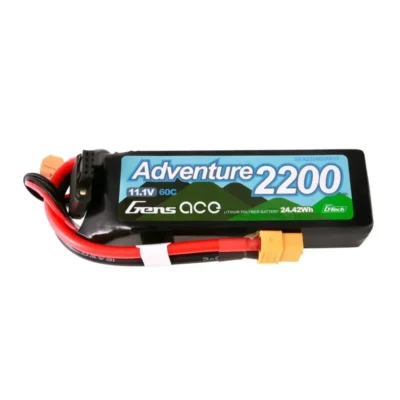 Gens Ace Adventure 3S LiPo Battery w/ XT60 Plug (11.1v/2200mAh/60C)