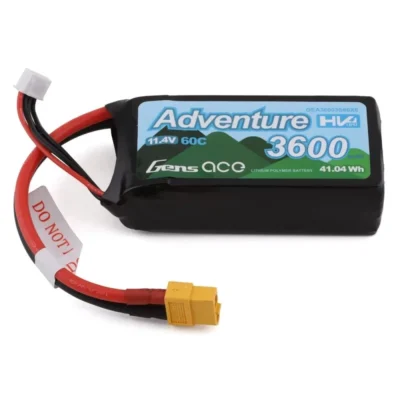 Gens Ace 3s LiHV LiPo Battery 60C w/XT-60 Connector (11.4V/3600mAh)