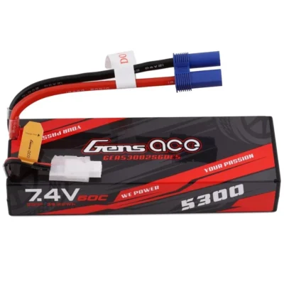 Gens Ace 2s LiPo Battery 60C (7.4V/5300mAh) w/EC5 Connector (GEA53002S60E5)