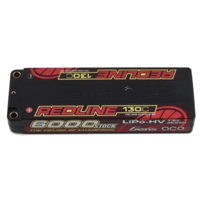 Gens Ace Redline 2S LiHV LiPo Battery 130C w/5mm Bullets (7.6V/6000mAh)