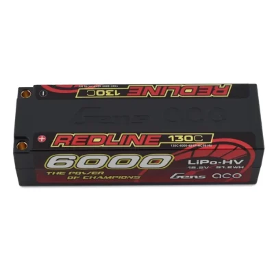 Gens Ace Redline 4S LiHV LiPo Battery 130C w/5mm Bullets (15.2V/6000mAh)