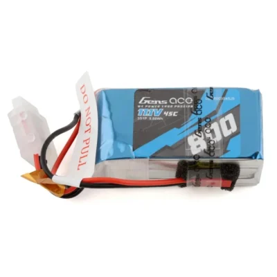 Gens Ace 3s Lipo Battery w/ JST Connector (11.1v/800mAh/45c)