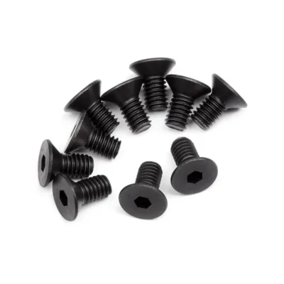 HPI Flat Head Screw, M4X8mm, Hex Socket (10pcs) (HPI110070)