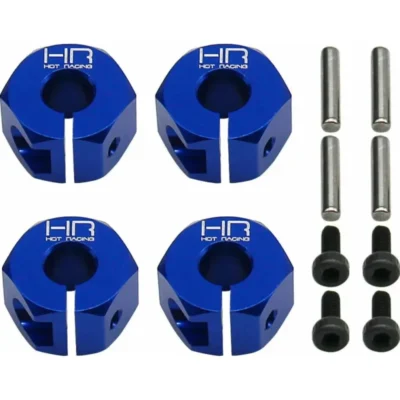 Hot Racing 12mm Blue Aluminum Wheel Hex For Traxxas Mini Maxx/Mini XRT