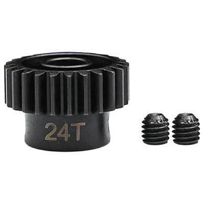 Hot Racing Hardened Steel Mod1 Pinion Gear (24T/8mm Bore)