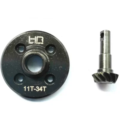 Hot Racing Steel Helical Differential Ring & Pinion Gear (11T/34T) For Traxxas TRX-4