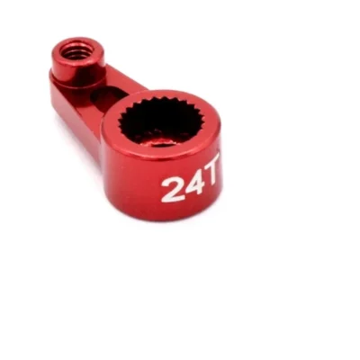 Hot Racing Aluminum Servo Horn For Hitec Servo (24T) (Red)