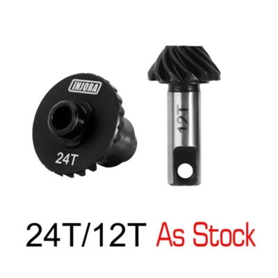 Injora Overdrive Underdrive Alloy Steel Helical Gears For 1/18 Trx4m (Option: 24t/12t Gears (As Stock))