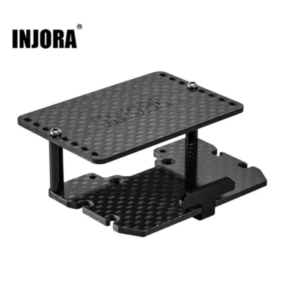 Injora Double Decker Carbon Fiber Tray Battery Esc Receiver Tray For 1/18 Trx4m