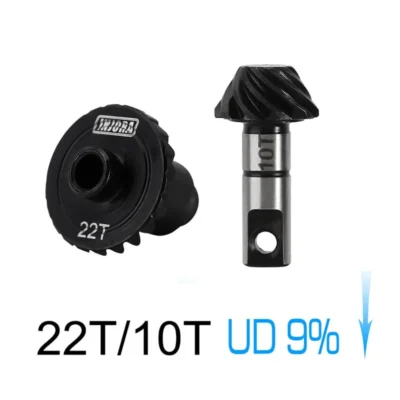 Injora Overdrive Underdrive Alloy Steel Helical Gears For 1/18 Trx4m (Option: 22t/10t Gears (Underdrive 9%))