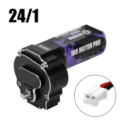Injora Cnc Aluminum Complete Transmission For 1/18 Redcat Ascent18 (Option: 24/1 (Underdrive 45.83%) Transmission & 180 Motor)