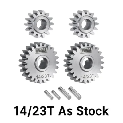 Injora Stainless Steel Portal Gears Set For 1/18 Redcat Ascent-18 (Option: 14/23t Gears (As Stock))