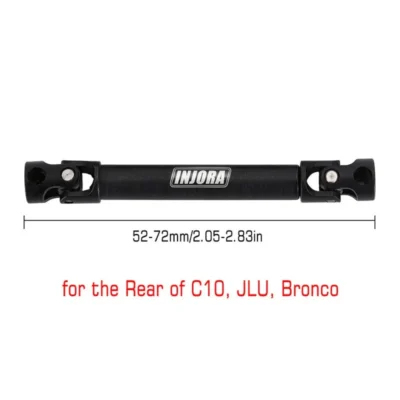 Injora 1pcs Hardened Steel Center Drive Shaft For Scx24 Mods