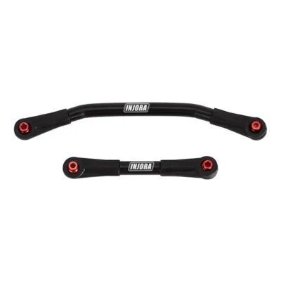 Injora Stainless Steel Steering Link With Plastic Rod Ends For Scx24 Ax24 (Option: Black)