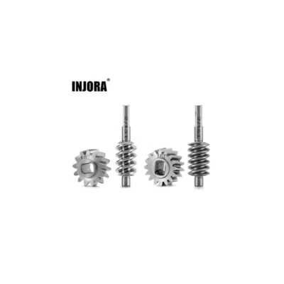 INJORA Axle Worm Gear Set for 1/30 SCX30 - 2/13T Gears (Overdrive 23%)