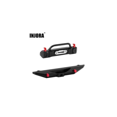 INJORA Aluminum Front Rear Bumper for 1/30 SCX30 JLU - Front and Rear