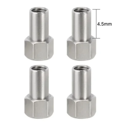 Injora 4pcs 2/3/4.5mm M2.5 Long Nuts For 1/18 Trx4m (Option: 4pcs 4.5mm)