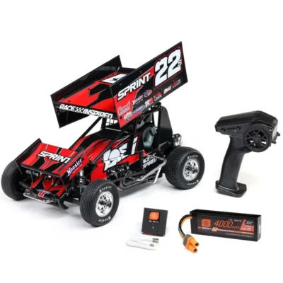 Losi 22S Sprint RTR 1/10 2WD Dirt Oval Car w/ Battery & Charger (Red)