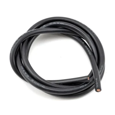 Maclan 10awg Flex Silicon Wire (Black) (3')