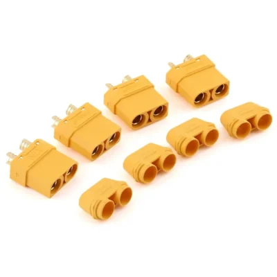 Maclan XT90 Connectors (4 Female) (Yellow) (MCL4114)
