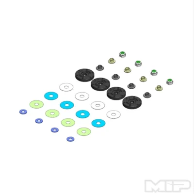 MIP Bypass1 High-Flow Pistons 6-Hole x 1.3mm (1/8th Scale)