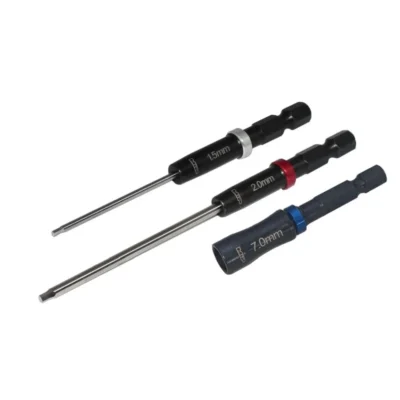 MIP Speed Tip Hex Driver Wrench Set (1.5mm/2.0mm Hex Wrench & 7.0mm Nut Driver)