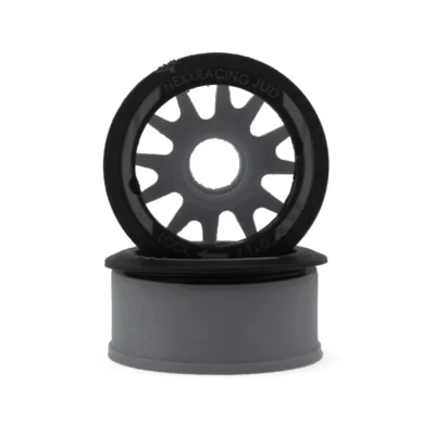 Nexx Racing Mini-Z Rwd "Jud" Evo Front Threaded Side-Wall Carbon Fiber Rims (-1mm Offset) (Gray) (2pcs)