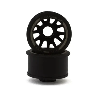 Nexx Racing Mini-Z "Jud" Evo Rear Threaded Side-Wall Rwd Carbon-Fiber Rims (3mm Offset) (Black) (2)