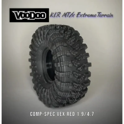 Team Ottsix Racing Voodoo KLR MT/x 1.9"/4.7" Extreme Terrain Comp Spec Crawler Tire (Red) (2pcs)
