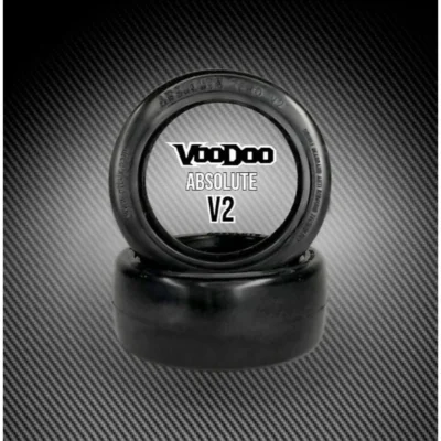 Team Ottsix Racing V2 Voodoo Absolute Zero Rear Belted Slick Drag Racing Tire (Silver) (2pcs)