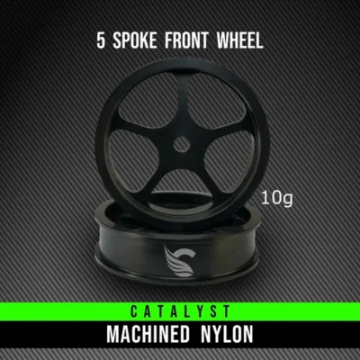 Team Ottsix Catalyst 5 Spoke Machined Nylon Front Drag Wheels (Narrow Profile/Mid Crown) (2pcs)