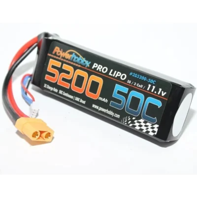 Power Hobby 3S 11.1V 5200mAh 50C LiPo Battery w/ XT90 Connector