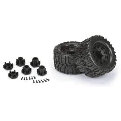 Pro-Line Trencher HP 2.8" Belted Tires w/ Raid 6x30 Wheels (Black) (2pcs)