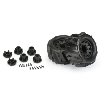 Pro-Line Dumont 2.8" MT Pre-Mounted Paddle Tires w/ Raid Wheels (Black) (2pcs)