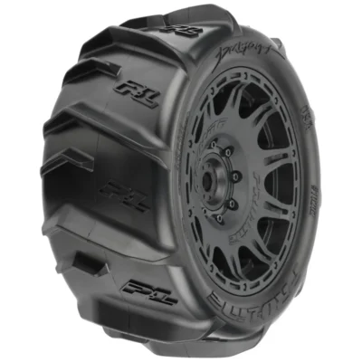Pro-Line Dumont Sand/Snow 5.7" Tires Pre-Mounted w/ 24mm Hex Raid Wheels