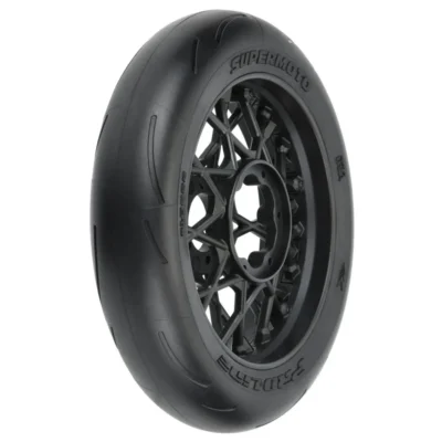 Pro-Line Promoto Mounted Supermoto Front Tire w/ Black Wheel (S3)