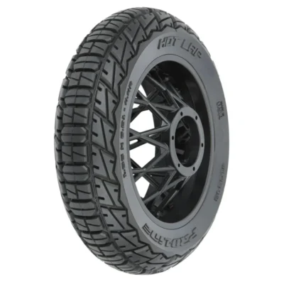 Pro-Line Hot Lap Mounted Motorcycle Rear Tire Mounted w/ Supermoto Wheel (Black) (S3)