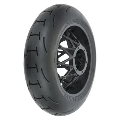 Pro-Line Losi Supermoto 2.0 Rear Mounted Tire (S3) on Supermoto Wheel (Black) For MX/SM