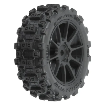 Pro-Line Badlands MX 1.9" Pre-Mounted Buggy Tires w/ Mach-10 Wheels for Typhon GROM (Black)
