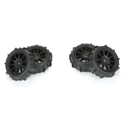 Pro-Line Typhon Grom Dumont Paddle Tires Pre-Mounted w/ Mach 10 Wheels (Black) (4pcs)