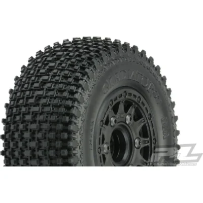 Pro-Line Gladiator Pre-Mounted SC Tires w/ 12mm Hex Raid Wheels (Black) (2pcs)